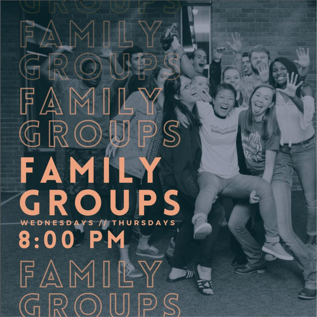 Family Groups - Wednesday and Thursday 8pm